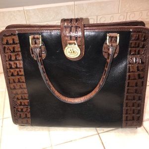 Brahmin 2-tone leather handbag